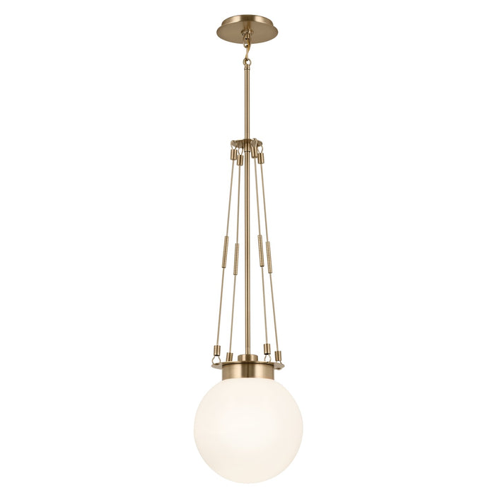 Myhouse Lighting Kichler - 52582CPZ - One Light Pendant - Albers - Champagne Bronze