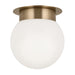 Myhouse Lighting Kichler - 52586CPZ - One Light Flush Mount - Albers - Champagne Bronze