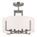Myhouse Lighting Kichler - 52591CLP - Four Light Semi Flush Mount - Malen - Classic Pewter