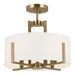 Myhouse Lighting Kichler - 52591CPZ - Four Light Semi Flush Mount - Malen - Champagne Bronze