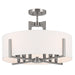 Myhouse Lighting Kichler - 52592CLP - Eight Light Semi Flush Mount - Malen - Classic Pewter