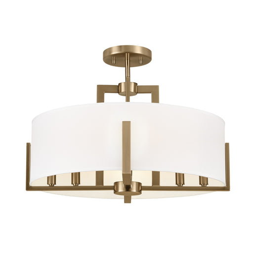 Myhouse Lighting Kichler - 52592CPZ - Eight Light Semi Flush Mount - Malen - Champagne Bronze