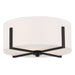 Myhouse Lighting Kichler - 52593BK - Two Light Flush Mount - Malen - Black