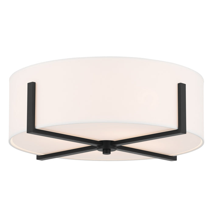 Myhouse Lighting Kichler - 52594BK - Four Light Flush Mount - Malen - Black