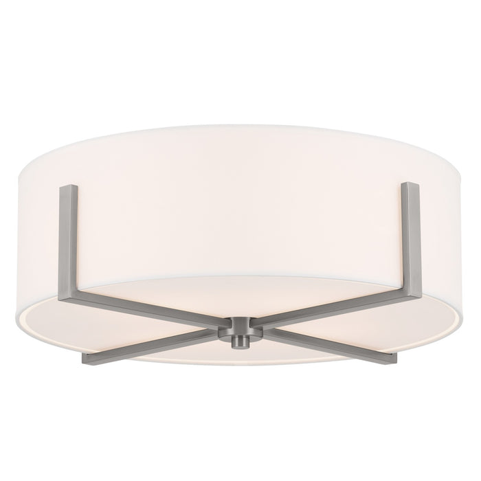 Myhouse Lighting Kichler - 52594CLP - Four Light Flush Mount - Malen - Classic Pewter