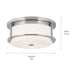Myhouse Lighting Kichler - 52595PN - Two Light Flush Mount - Brit - Polished Nickel