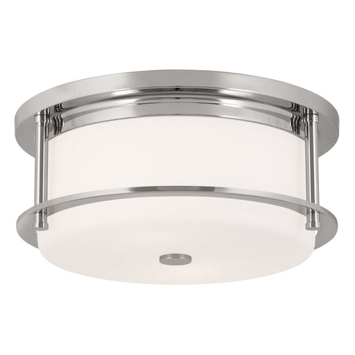 Myhouse Lighting Kichler - 52595PN - Two Light Flush Mount - Brit - Polished Nickel