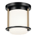 Myhouse Lighting Kichler - 52596BKCPZ - One Light Flush Mount - Brit - Black