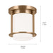 Myhouse Lighting Kichler - 52596CPZ - One Light Flush Mount - Brit - Champagne Bronze