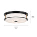 Myhouse Lighting Kichler - 52597BKCPZ - Four Light Flush Mount - Brit - Black