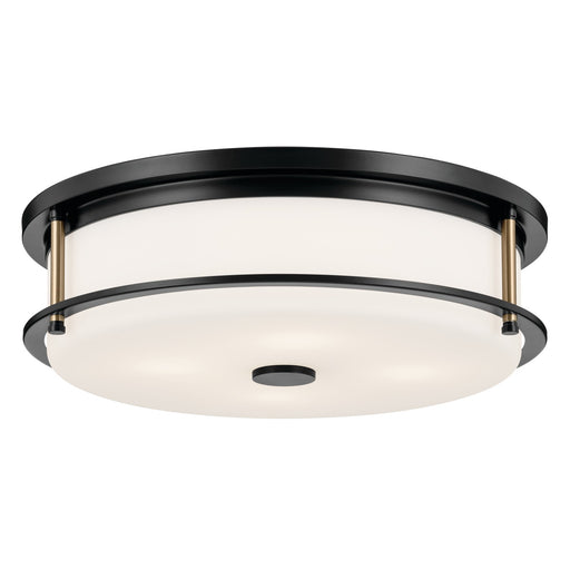 Myhouse Lighting Kichler - 52597BKCPZ - Four Light Flush Mount - Brit - Black