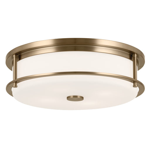 Myhouse Lighting Kichler - 52597CPZ - Four Light Flush Mount - Brit - Champagne Bronze