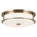 Myhouse Lighting Kichler - 52597CPZ - Four Light Flush Mount - Brit - Champagne Bronze