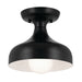 Myhouse Lighting Kichler - 52599BK - One Light Semi Flush Mount - Sisu - Black