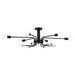 Myhouse Lighting Kichler - 52602BK - Six Light Semi Flush Mount - Ocala - Black