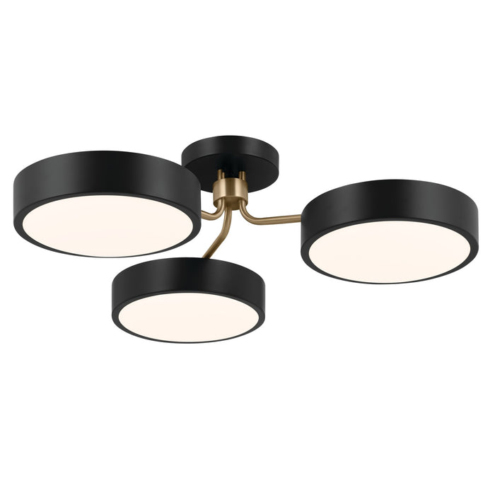 Myhouse Lighting Kichler - 52604BKCPZ - LED Semi Flush Mount - Sago - Black