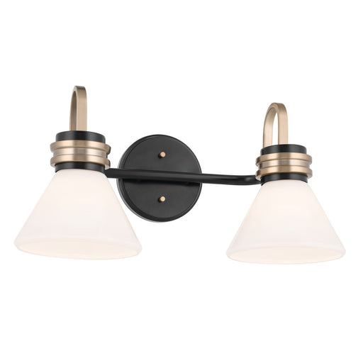 Myhouse Lighting Kichler - 55154BK - Two Light Bath - Farum - Black