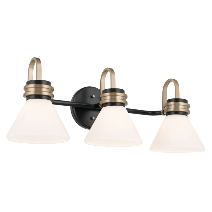 Myhouse Lighting Kichler - 55155BK - Three Light Bath - Farum - Black