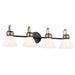 Myhouse Lighting Kichler - 55156BK - Four Light Bath - Farum - Black