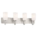 Myhouse Lighting Kichler - 55164PN - Four Light Bath - Solia - Polished Nickel