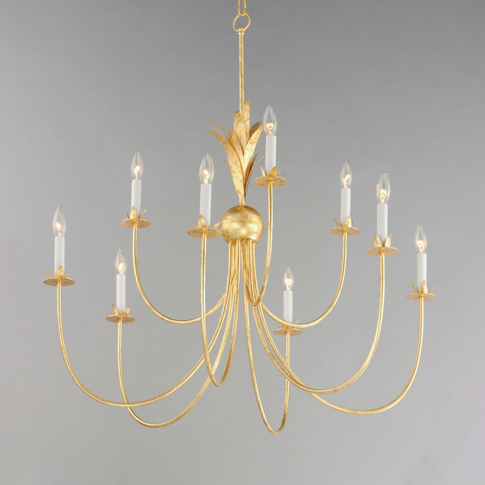 Myhouse Lighting Maxim - 2889GL - Nine Light Chandelier - Paloma - Gold Leaf