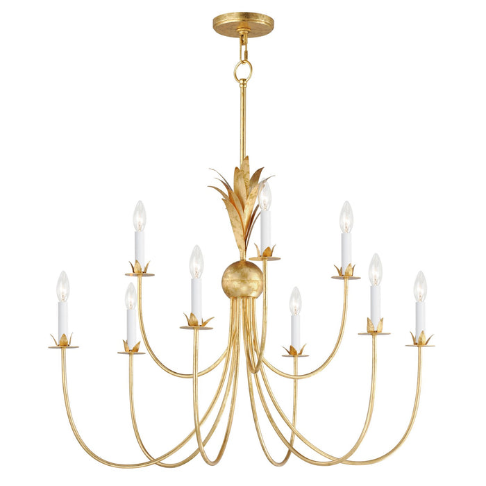 Myhouse Lighting Maxim - 2889GL - Nine Light Chandelier - Paloma - Gold Leaf