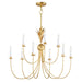 Myhouse Lighting Maxim - 2889GL - Nine Light Chandelier - Paloma - Gold Leaf