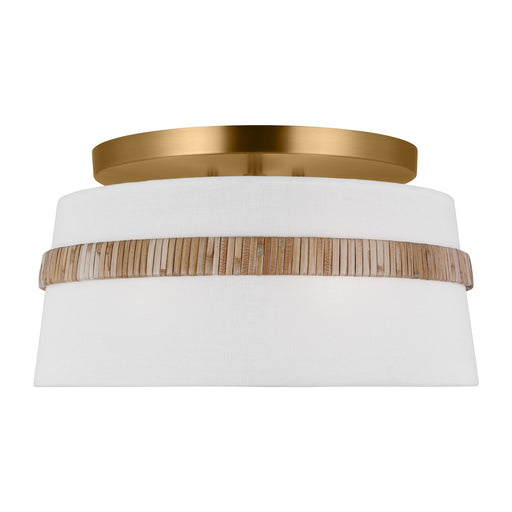 Myhouse Lighting Visual Comfort Studio - AF1143RTN - Three Light Semi-Flush Mount - Cordtlandt - Rattan