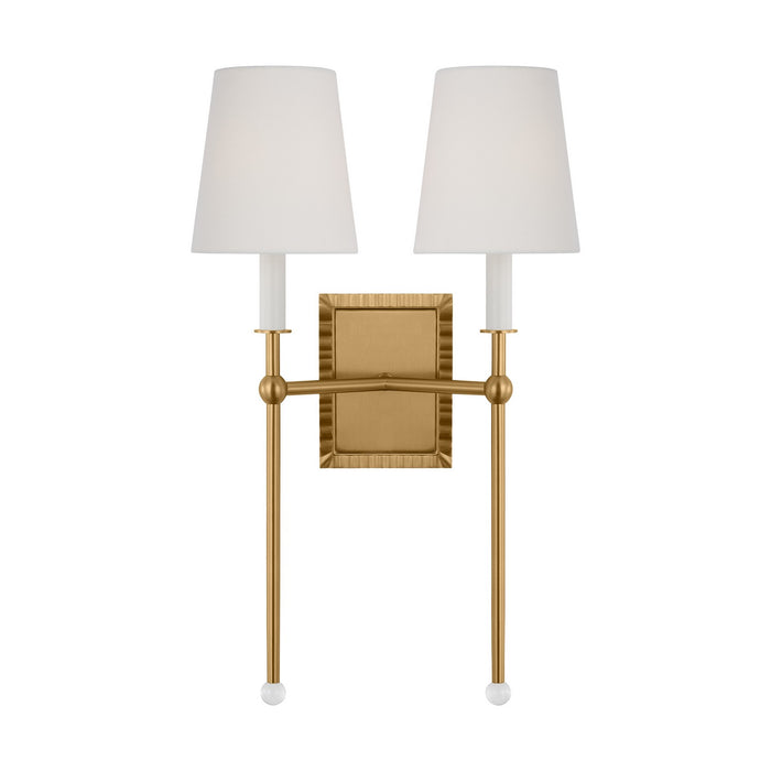 Myhouse Lighting Visual Comfort Studio - AW1202BBS - Two Light Wall Sconce - Baxley - Burnished Brass