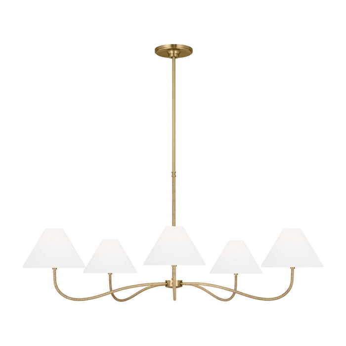 Myhouse Lighting Visual Comfort Studio - CC1695BBS - Five Light Chandelier - Laguna - Burnished Brass