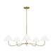 Myhouse Lighting Visual Comfort Studio - CC1695BBS - Five Light Chandelier - Laguna - Burnished Brass