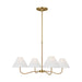 Myhouse Lighting Visual Comfort Studio - CC1704BBS - Four Light Chandelier - Laguna - Burnished Brass