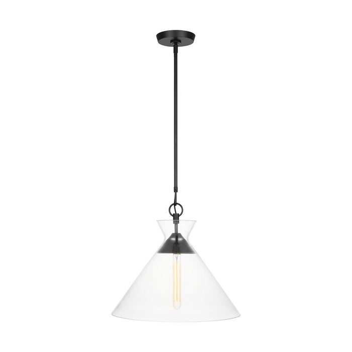 Myhouse Lighting Visual Comfort Studio - CP1031AI - One Light Pendant - Atlantic - Aged Iron