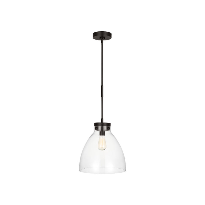 Myhouse Lighting Visual Comfort Studio - CP1121AI - One Light Pendant - Garrett - Aged Iron