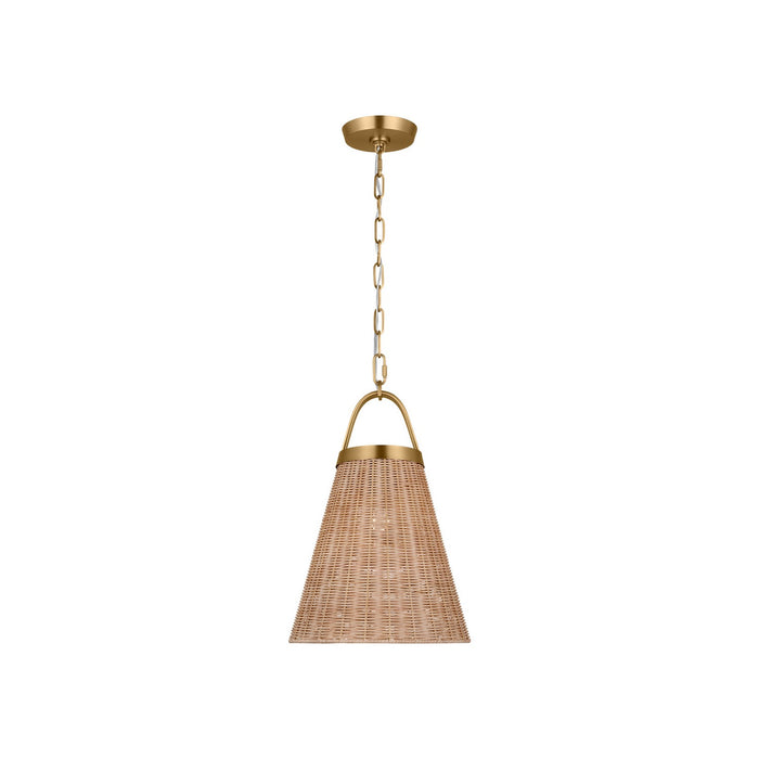 Myhouse Lighting Visual Comfort Studio - CP1421BBS - One Light Pendant - Whitby - Burnished Brass