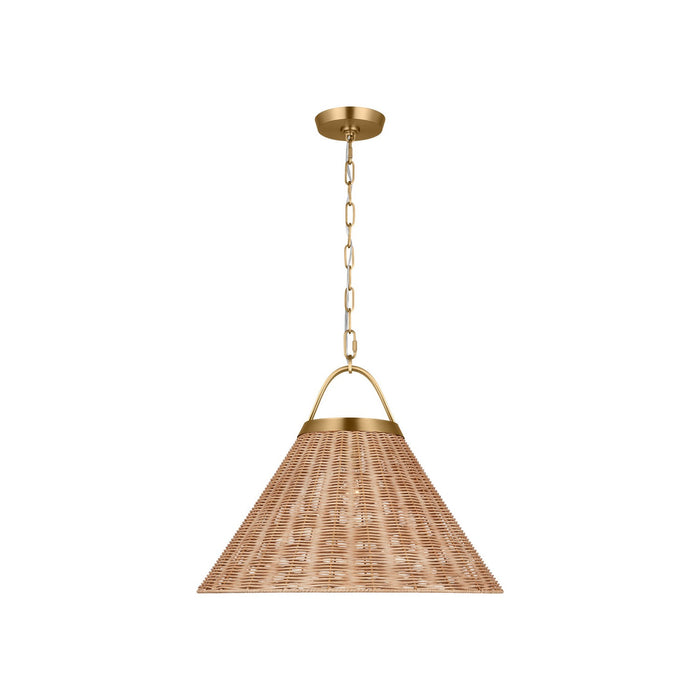 Myhouse Lighting Visual Comfort Studio - CP1441BBS - One Light Pendant - Whitby - Burnished Brass