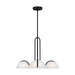 Myhouse Lighting Visual Comfort Studio - KC1133MBK - Three Light Chandelier - Nido - Midnight Black