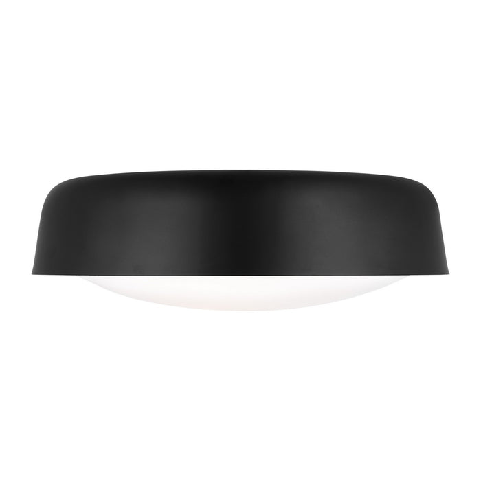 Myhouse Lighting Visual Comfort Studio - KSF1102MBK - Two Light Flush Mount - Draper - Midnight Black