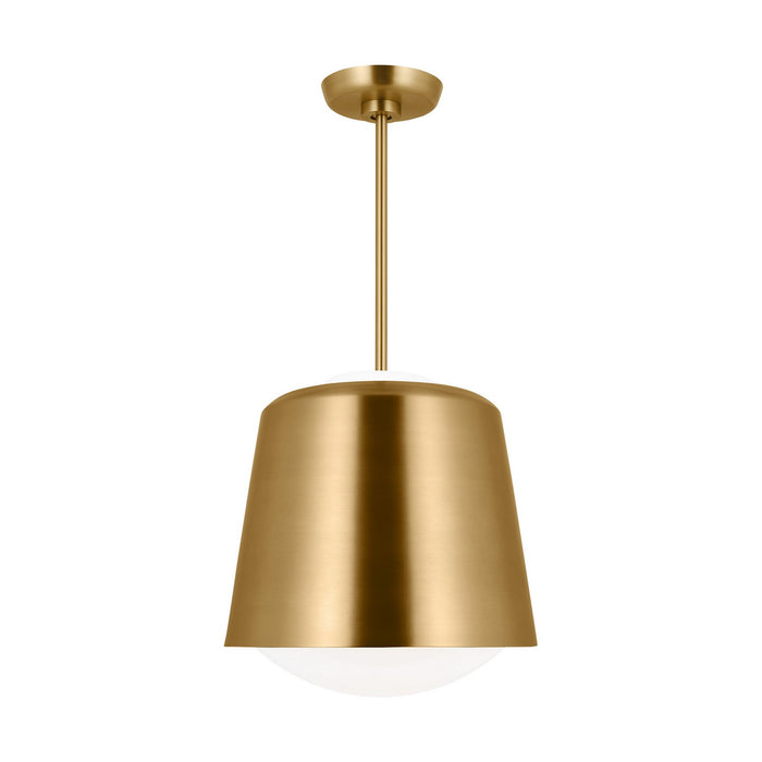 Myhouse Lighting Visual Comfort Studio - KSP1141BBS - One Light Pendant - Draper - Burnished Brass