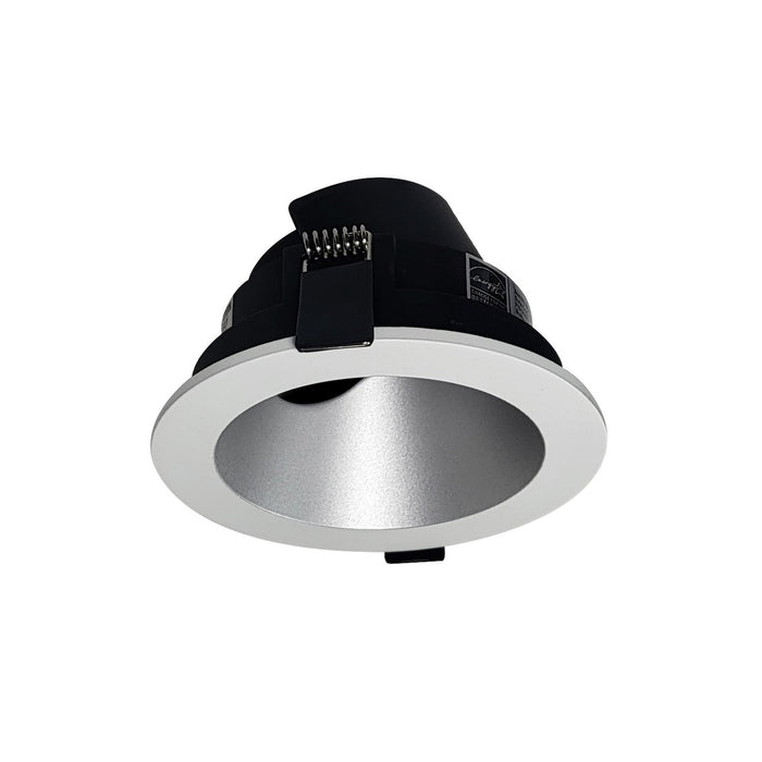 Myhouse Lighting Nora Lighting - NIOC-4RSLAHZMPW - Adjustable Slot Trim - Rec Iolite Canless - Haze / Matte Powder White