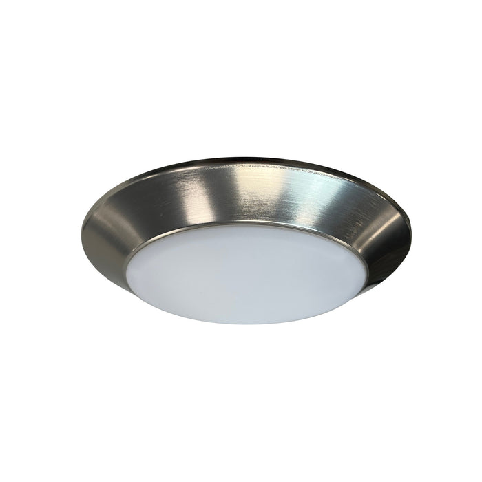 Myhouse Lighting Nora Lighting - NLOPAC-R6TWNM - LED Surface Mount - Rec LED Opal - Natural Metal