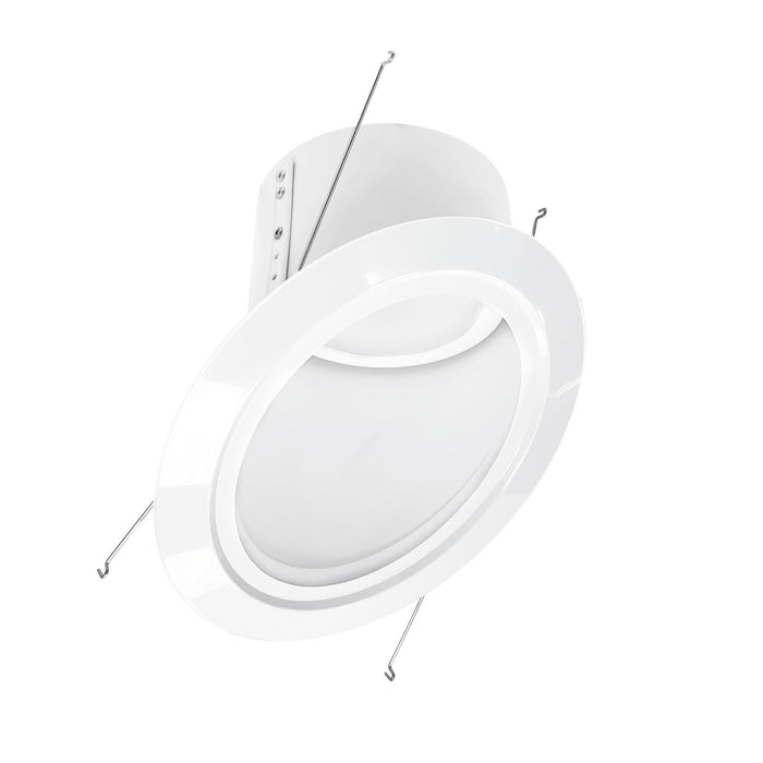 Myhouse Lighting Nora Lighting - NLRS-6S11L127W - LED Reflector Trim - Rec Slope 6" Trim - White Reflector / White Flange