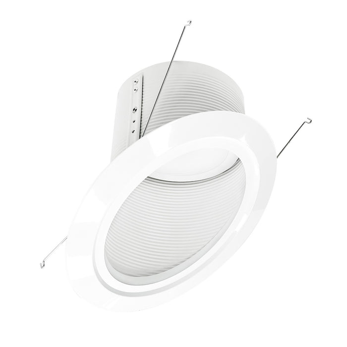 Myhouse Lighting Nora Lighting - NLRS-6S12L130W - LED Baffle Trim - Rec Slope 6" Trim - White Baffle / White Flange