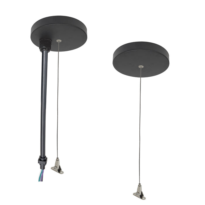 Myhouse Lighting Nora Lighting - NLUD-PCCB/20 - Pendant Power & Aircraft Mounting Kit - LED Linear - Black