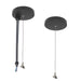 Myhouse Lighting Nora Lighting - NLUD-PCCB/20 - Pendant Power & Aircraft Mounting Kit - LED Linear - Black