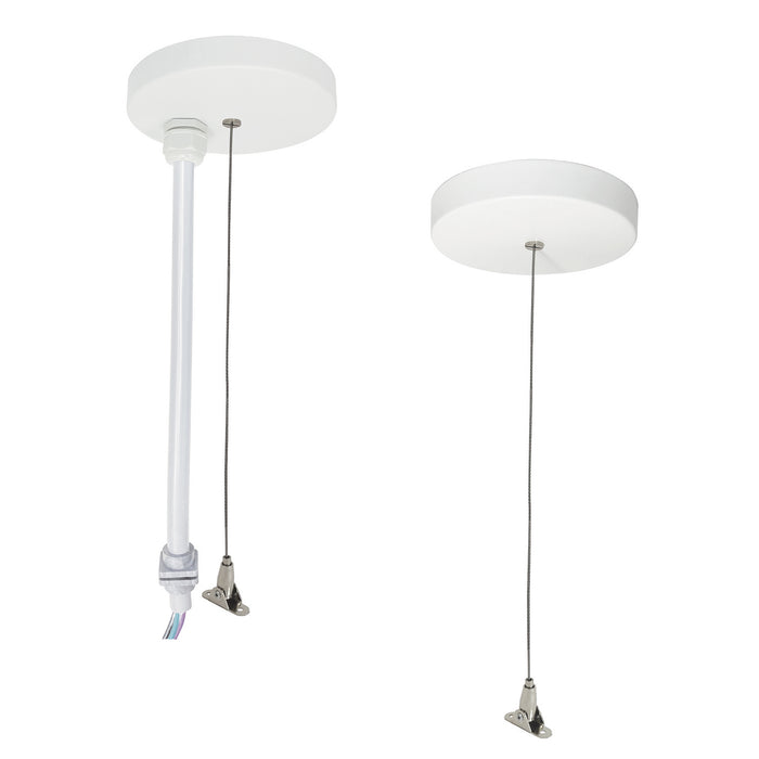 Myhouse Lighting Nora Lighting - NLUD-PCCW/20 - Pendant Power & Aircraft Mounting Kit - LED Linear - White