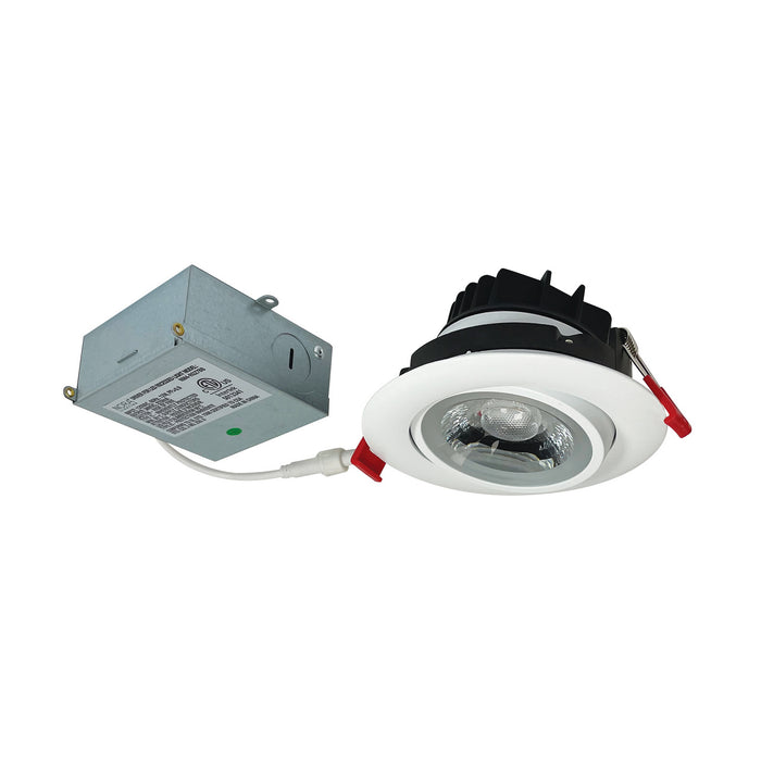 Myhouse Lighting Nora Lighting - NM4-RG27MPW - LED Adjustable Gimbal - Rec LED Nm4 - Matte Powder White
