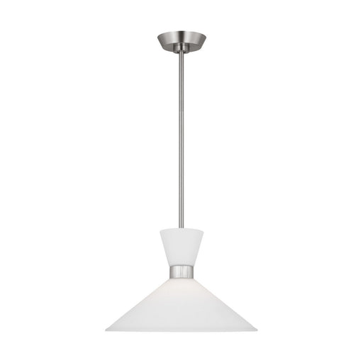 Myhouse Lighting Visual Comfort Studio - DJP1091BS - One Light Pendant - Belcarra - Brushed Steel