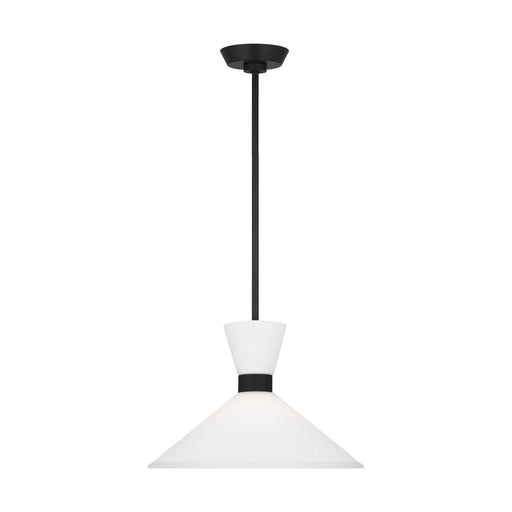 Myhouse Lighting Visual Comfort Studio - DJP1091MBK - One Light Pendant - Belcarra - Midnight Black