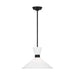 Myhouse Lighting Visual Comfort Studio - DJP1091MBK - One Light Pendant - Belcarra - Midnight Black